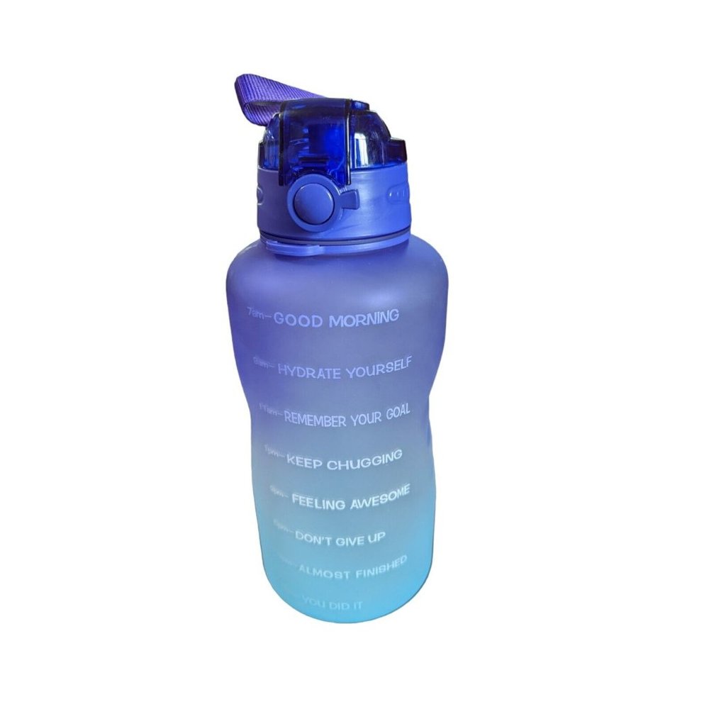 Giotto Large 1 Gallon/128oz When Full Motivational Water Bottle with Time Mar...